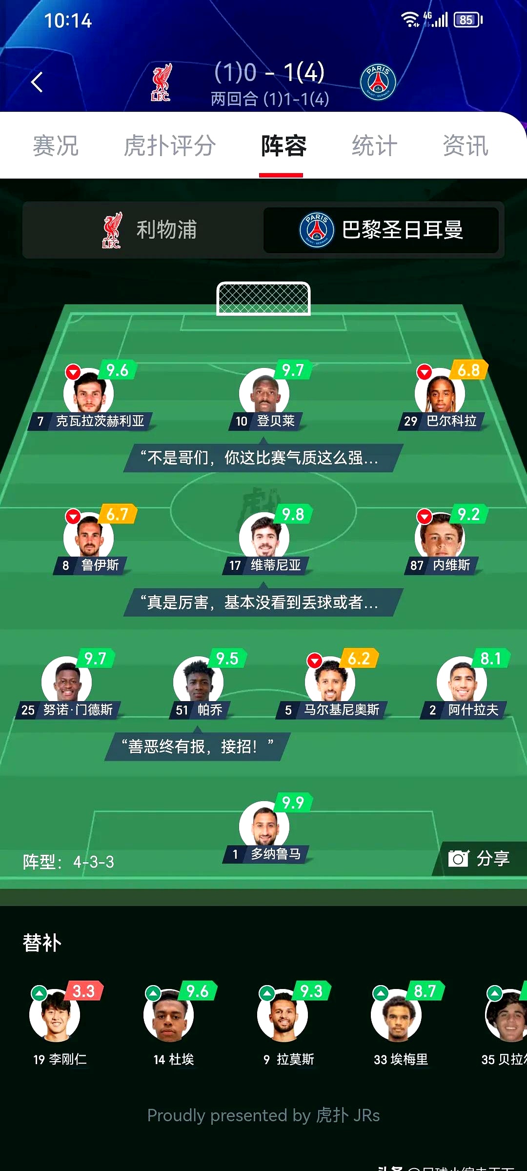雷恩迫在眉睫进球，阻止了巴黎的连胜